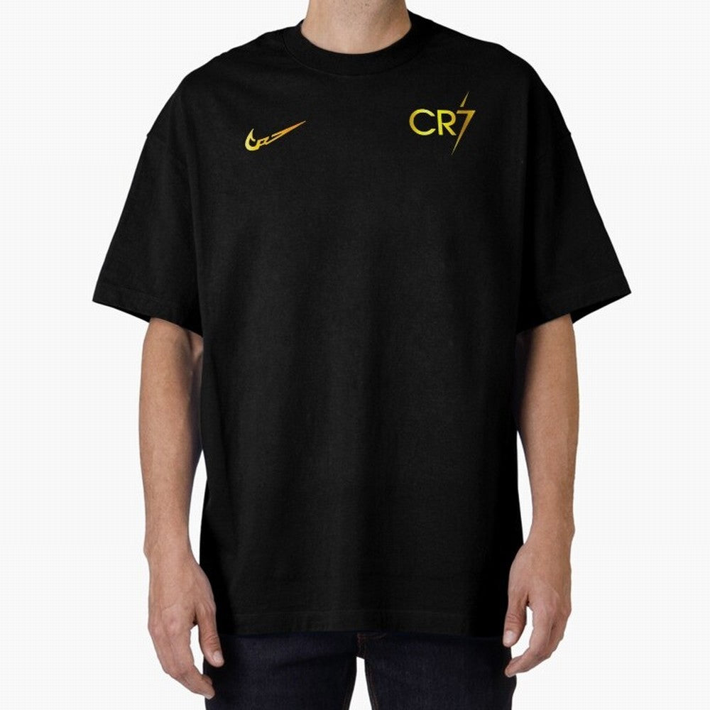 Cristiano Ronaldo Gold Edition Oversized T-Shirt Make Memories around FIFA World Cup 2026 Group Stage for Fans of Haaland and Spain, Bringing Supporter Pride, Iconic Celebrations, Legendary Names and Global Match Day Energy; Perfect for Supporters