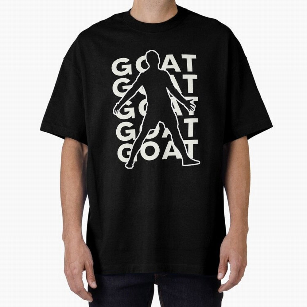Cristiano Ronaldo the goat CR7 Oversized T-Shirt Carry Global Football Passion for FIFA World Cup 2026, with Messi and Cristiano Ronaldo, France, Global Supporter Spirit, Legendary Goals, National Colors and Tournament Celebration; Ideal for