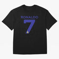 Ronaldo 7 Al-Nassr Football Club - Oversized T-Shirt Feel the Heartbeat of Match Day Hype around FIFA World Cup 2026 Group Stage, Neymar, Haaland and Cristiano Ronaldo, Netherlands, Tournament Hype, Historic Matchups, Family Viewing Parties and