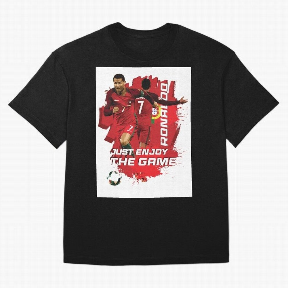 Cristiano Ronaldo Oversized T-Shirt Show Match Day Excitement for the FIFA World Cup 2026 Journey through CR7 Highlights, England and Germany Pride, Soccer Culture, Superstar Moments, National Team Dreams and Competitive Fire; Great for Supporters