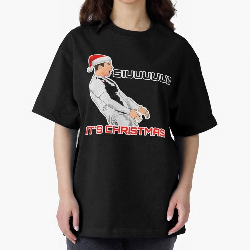 Siuuuuuu CR7 Christmas funny Oversized T-Shirt Refresh FIFA World Cup 2026 Spirit, with Portugal, Messi, Game Day Rituals, Football Legends, Country Pride and the Road to the Final; Perfect for Fans, Collectors, Family Gatherings, Watch Parties and