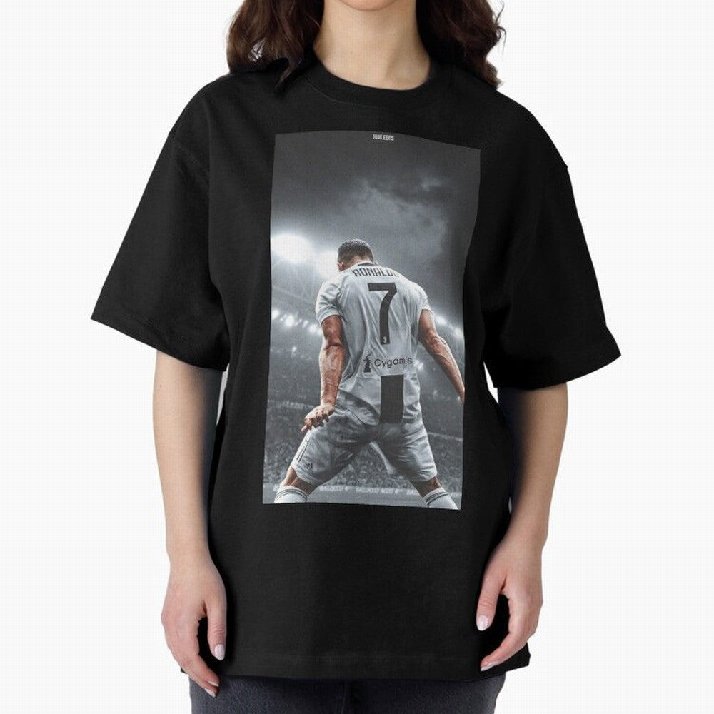 Cristiano Ronaldo Fantastic Oversized T-Shirt Celebrate Golden Goal Energy in FIFA World Cup 2026 for Fans of Haaland and Netherlands, Bringing Championship Spirit, Famous Goals, Roaring Crowds and International Football Unity; Built for Supporters
