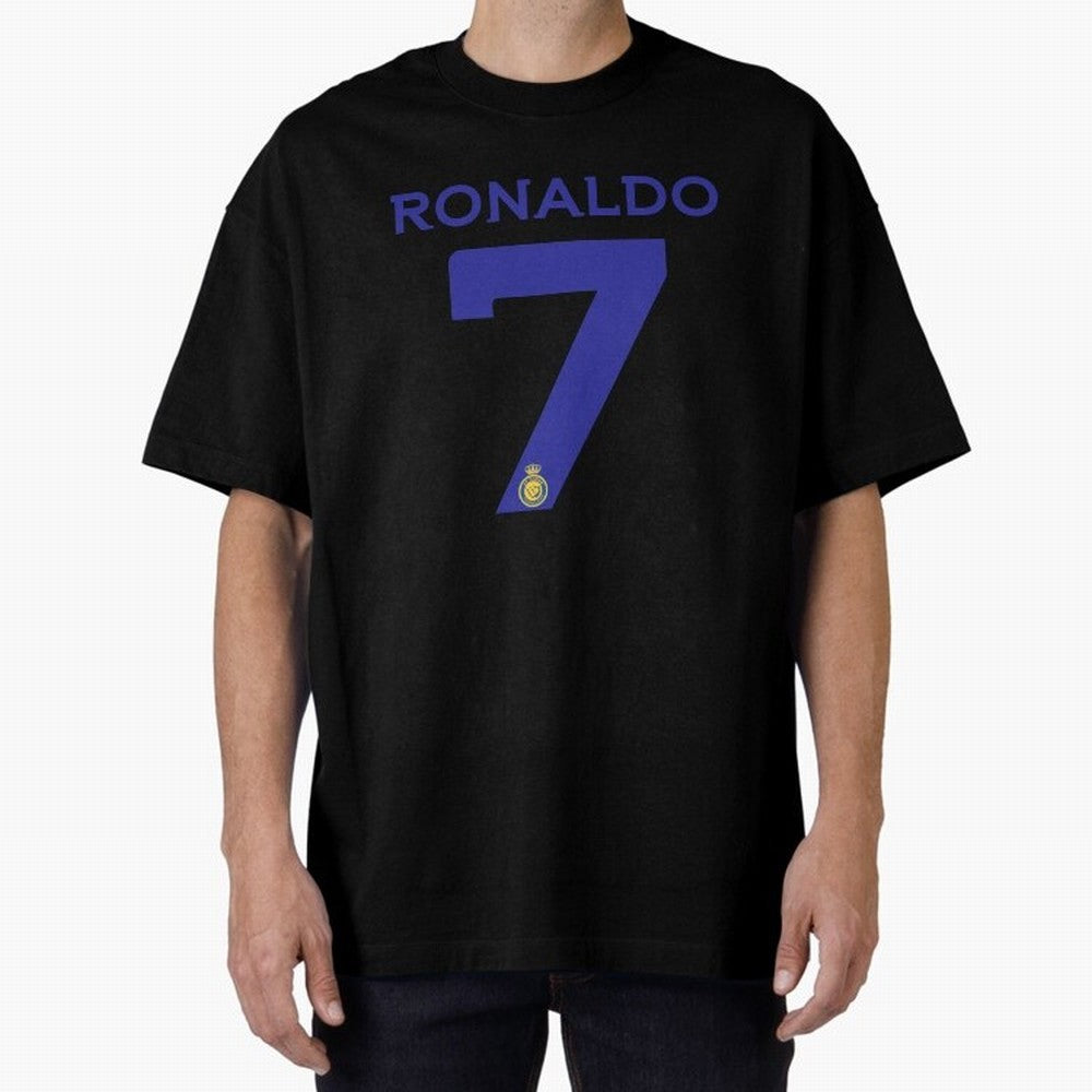 Ronaldo 7 Al-Nassr Football Club - Oversized T-Shirt Follow the Final Road of FIFA World Cup 2026 Group Stage for Fans of Messi and Cristiano Ronaldo and Portugal, Bringing Stadium Chants, National Pride, Trophy Dreams and Unforgettable Football