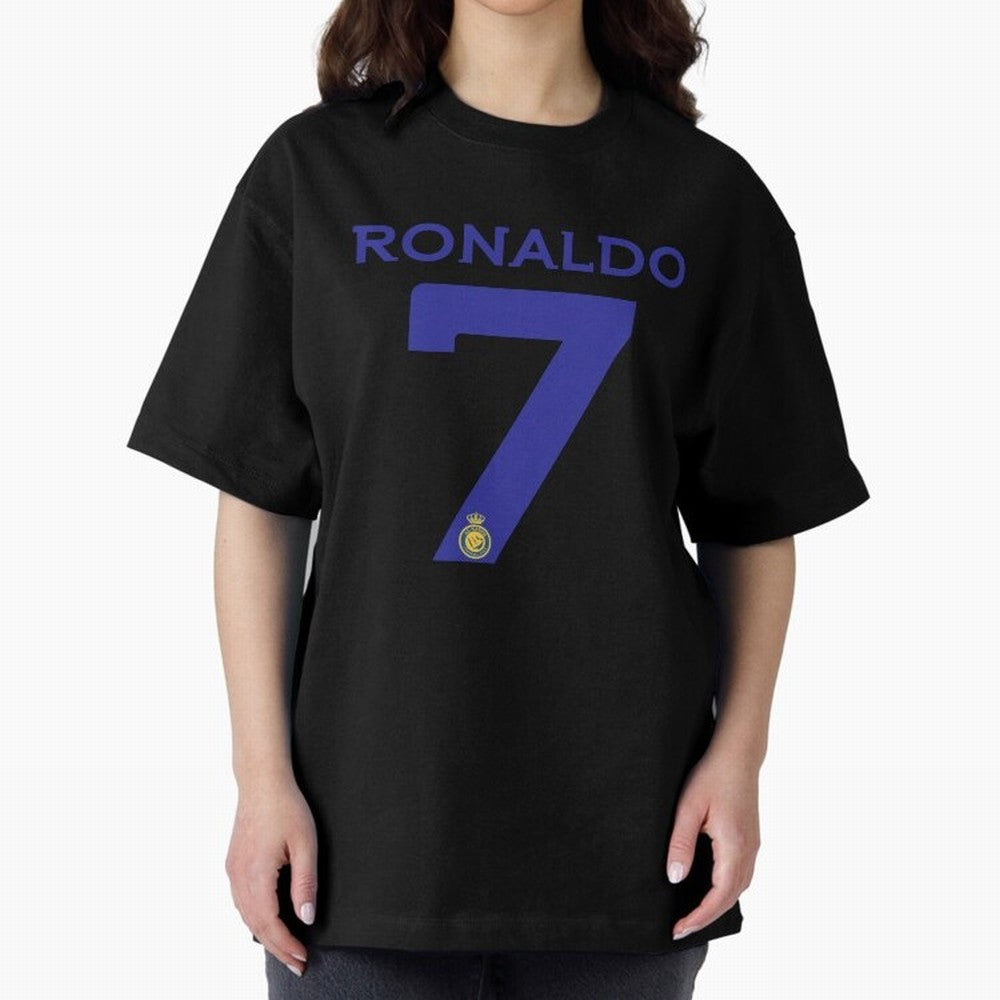 Ronaldo 7 Al-Nassr Football Club - Oversized T-Shirt Follow the Final Road of FIFA World Cup 2026 Group Stage for Fans of Messi and Cristiano Ronaldo and Portugal, Bringing Stadium Chants, National Pride, Trophy Dreams and Unforgettable Football