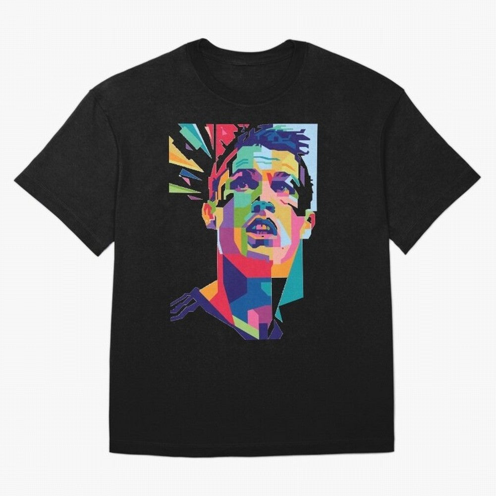 CR7 Sketch Oversized T-Shirt Join FIFA World Cup 2026 for Fans of Neymar, Haaland and Cristiano Ronaldo and Spain and Netherlands, Bringing Championship Spirit, Famous Goals, Roaring Crowds and International Football Unity; Perfect for Fans,