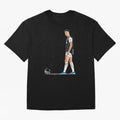 Ronaldo Watercolor Oversized T-Shirt Keep the Legacy of FIFA World Cup 2026 Group Stage Driven by Messi, CR7 and Mbappe, Brazil Energy, Champion Mindset, Group Stage Buzz, Knockout Tension and Passionate Fan Culture; Ideal for Football Dads,