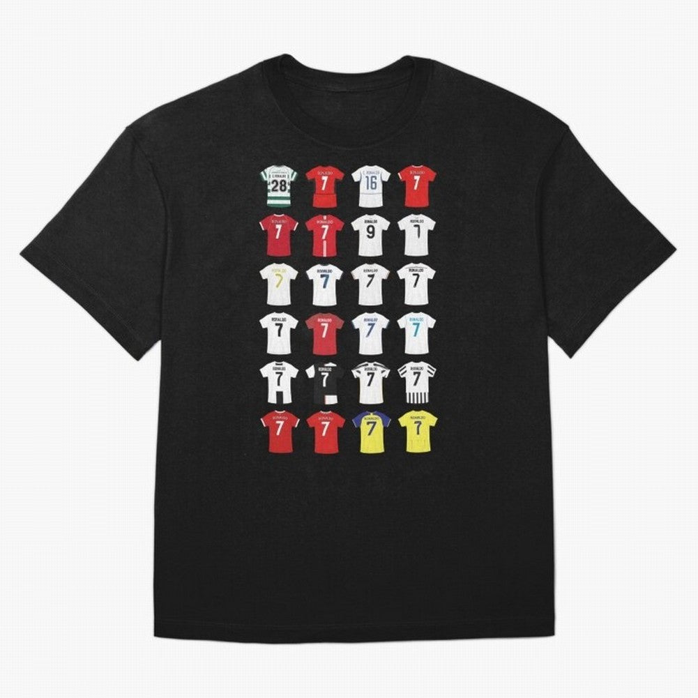 Cristiano Ronaldo Football Oversized T-Shirt Celebrate Global Passion for FIFA World Cup 2026 Spirit, Highlighting Brazil, Cristiano Ronaldo, Haaland and CR7, Worldwide Fan Energy, Dramatic Goals, Stadium Lights and Championship Celebrations;