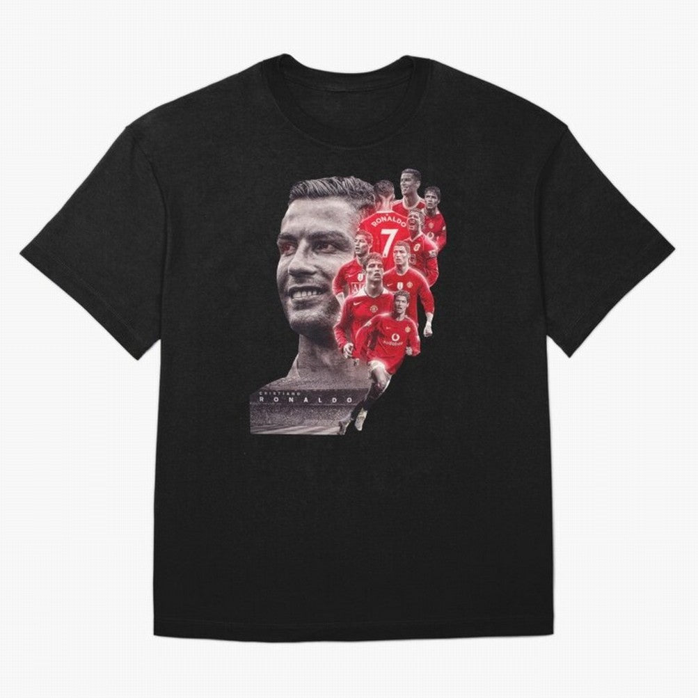 ronaldo Oversized T-Shirt Capture FIFA World Cup 2026 Group Stage Highlighting Cristiano Ronaldo, Portugal, Spain and Germany Energy, Championship Spirit, Famous Goals, Roaring Crowds and International Football Unity; Great for Supporters Who Love