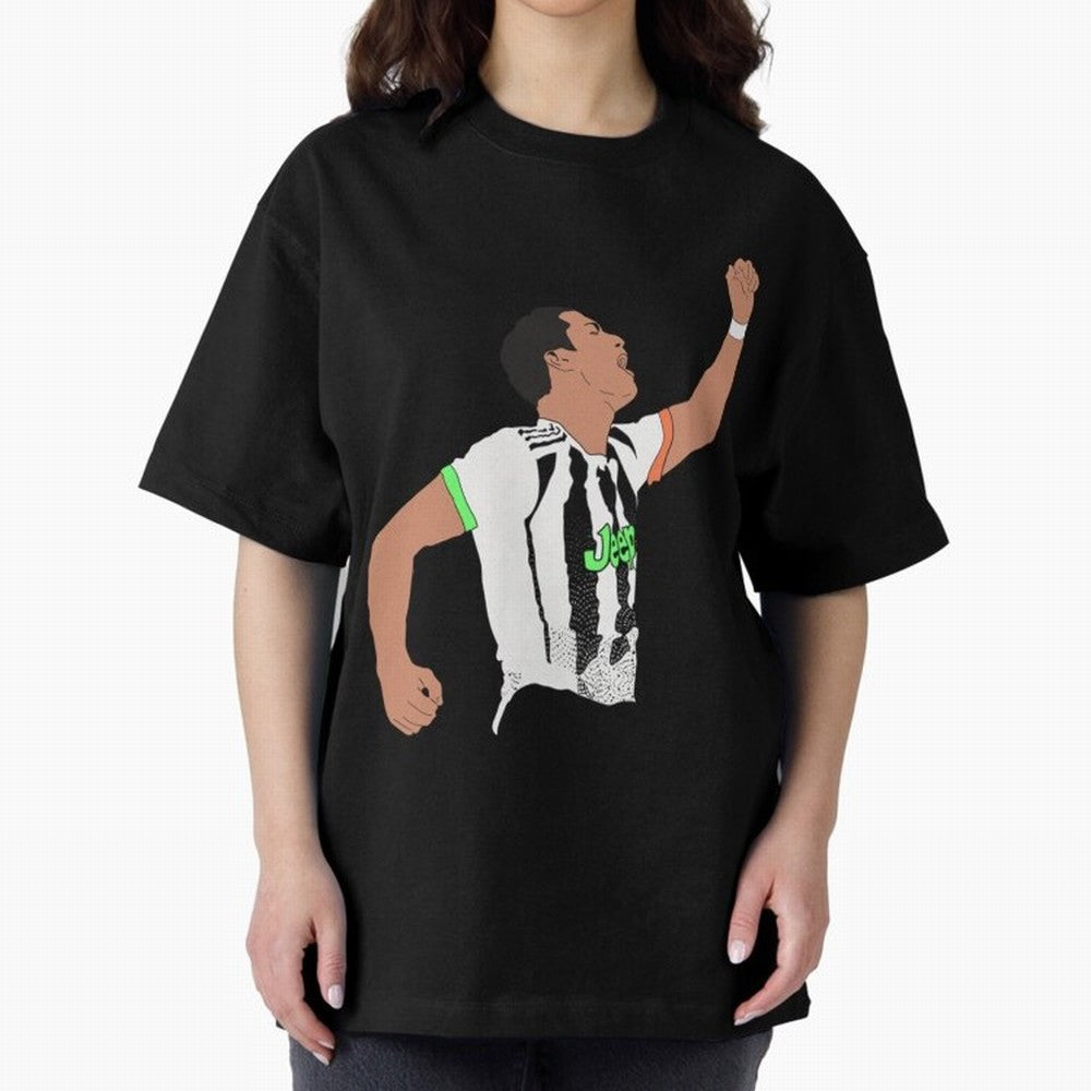 Cristiano Ronaldo Cristiano Ronaldo Juve Oversized T-Shirt Unlock FIFA World Cup 2026 USA Canada Mexico Spirit, Inspired by Netherlands, Mbappe and Neymar, Retro Football Energy, Iconic Rivalries, Trophy Chase Drama and Stadium Atmosphere; Created
