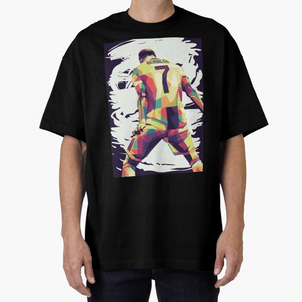 Cristiano Ronaldo Art cristiano ronaldo Oversized T-Shirt Show Your Tournament Heart for FIFA World Cup 2026 Spirit, Inspired by Netherlands, Cristiano Ronaldo, Haaland and CR7, Tournament Hype, Historic Matchups, Family Viewing Parties and Global
