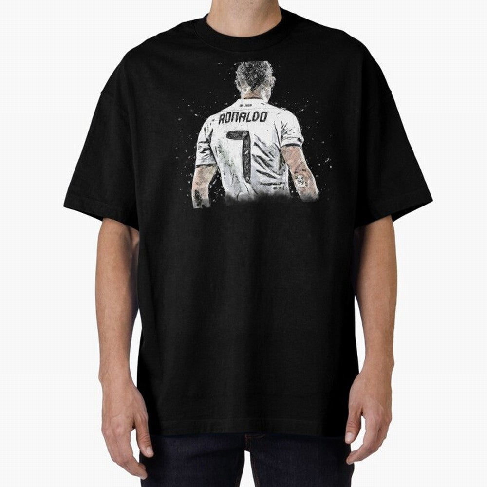 Cristiano Ronaldo Cristiano ronaldo back Oversized T-Shirt Feel FIFA World Cup 2026 Group Stage for Fans of Cristiano Ronaldo, Haaland and CR7 and Spain, Bringing Soccer Culture, Superstar Moments, National Team Dreams and Competitive Fire; Ideal