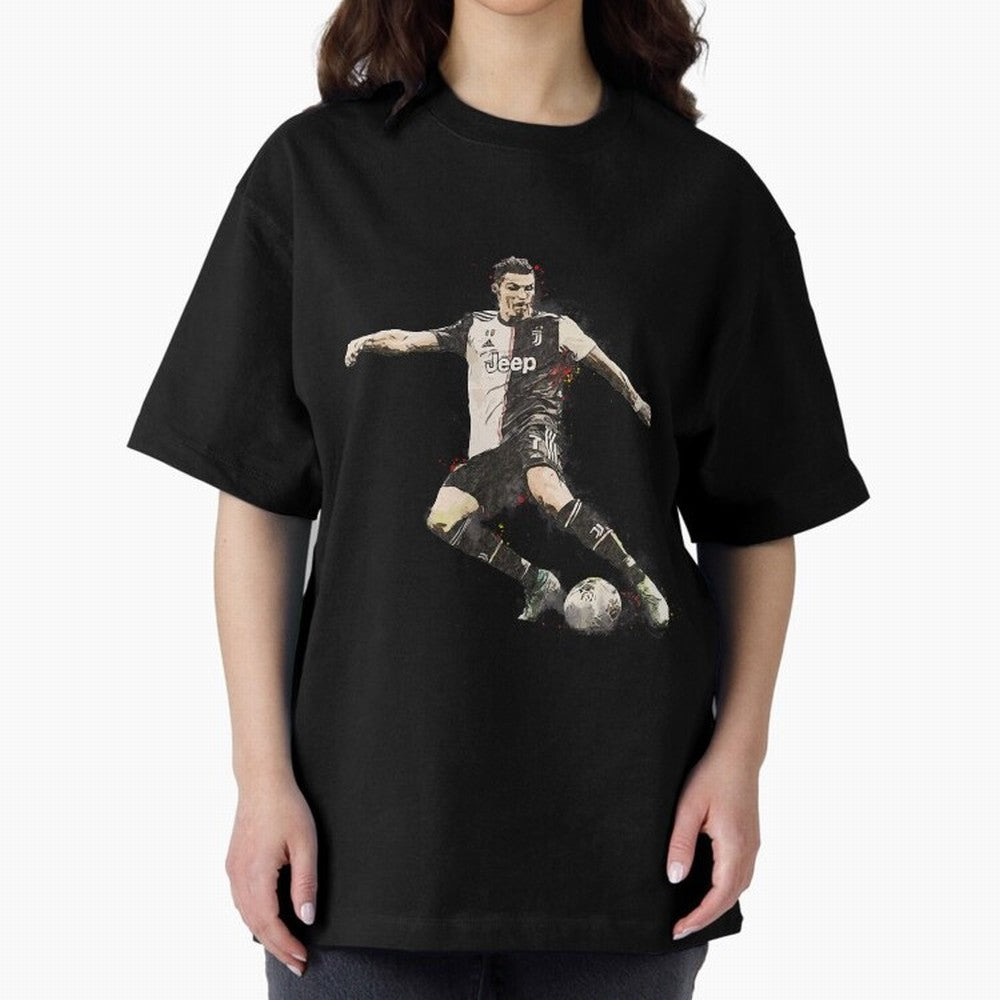 Cristiano Ronaldo Oversized T-Shirt Feel FIFA World Cup 2026 USA Canada Mexico for Fans of Mbappe and Netherlands, Bringing Football History, Final Match Energy, Crowd Noise and Once in a Lifetime Moments; Ideal for Passionate Fans Who Love
