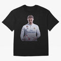 Ronaldo Madrid Jersey Poster Oversized T-Shirt Follow the Final Road of FIFA World Cup 2026 Spirit, Inspired by Portugal, CR7 and Messi, Retro Football Energy, Iconic Rivalries, Trophy Chase Drama and Stadium Atmosphere; Perfect for Fans,