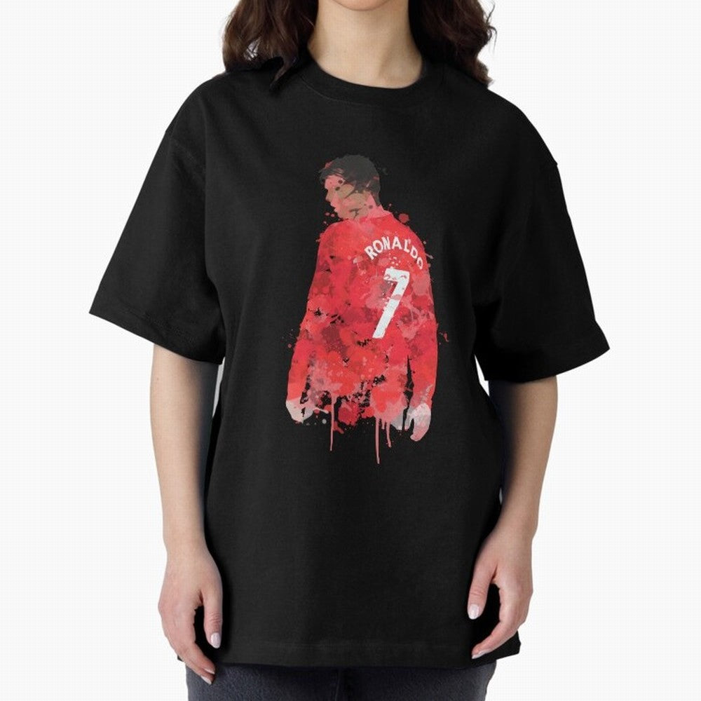 Cristiano Ronaldo - Manchester United Legend Art Oversized T-Shirt Celebrate the Road through the FIFA World Cup 2026 Journey through Haaland Highlights, Netherlands Pride, Global Supporter Spirit, Legendary Goals, National Colors and Tournament