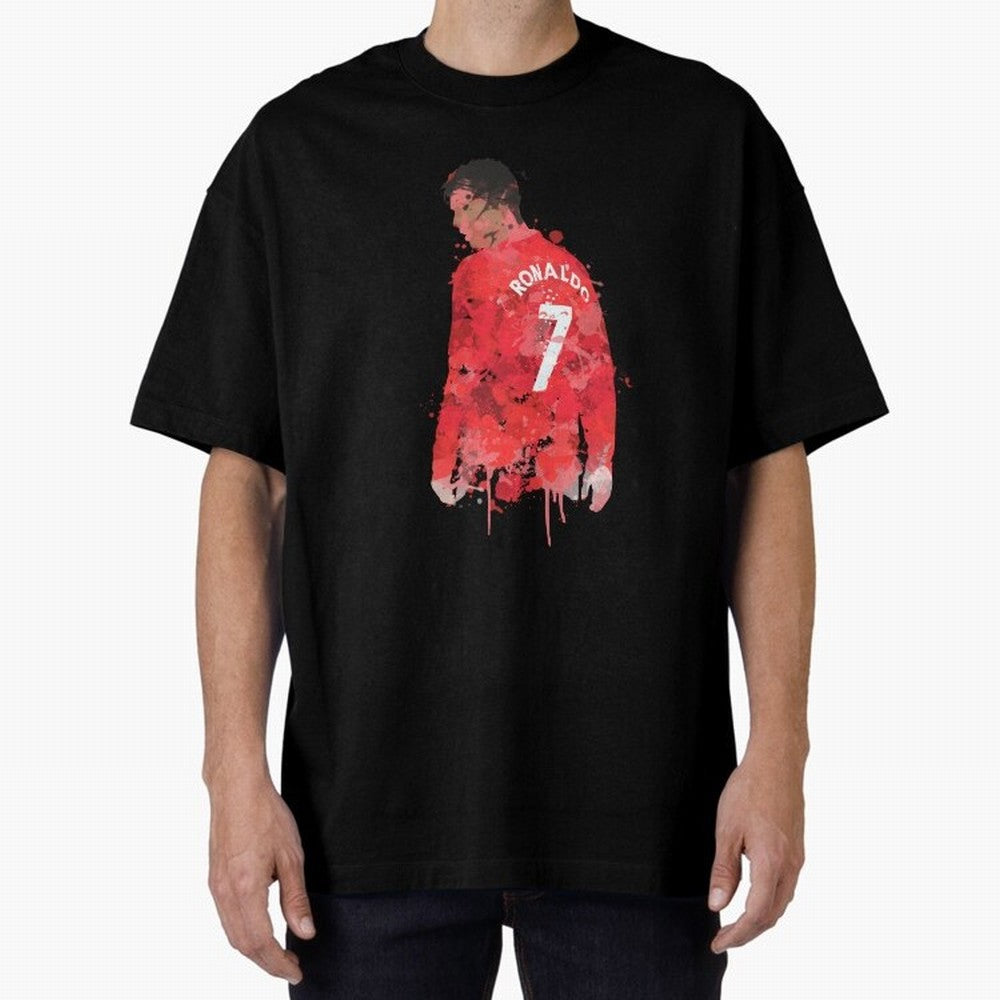 Cristiano Ronaldo - Manchester United Legend Art Oversized T-Shirt Celebrate the Road through the FIFA World Cup 2026 Journey through Haaland Highlights, Netherlands Pride, Global Supporter Spirit, Legendary Goals, National Colors and Tournament
