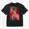 R-o-n-a-l-d-o Design Wallpaper Oversized T-Shirt Represent the Passion of Match Day Hype around FIFA World Cup 2026 USA Canada Mexico, Messi, Argentina, Tournament Hype, Historic Matchups, Family Viewing Parties and Global Sports Pride; Perfect for