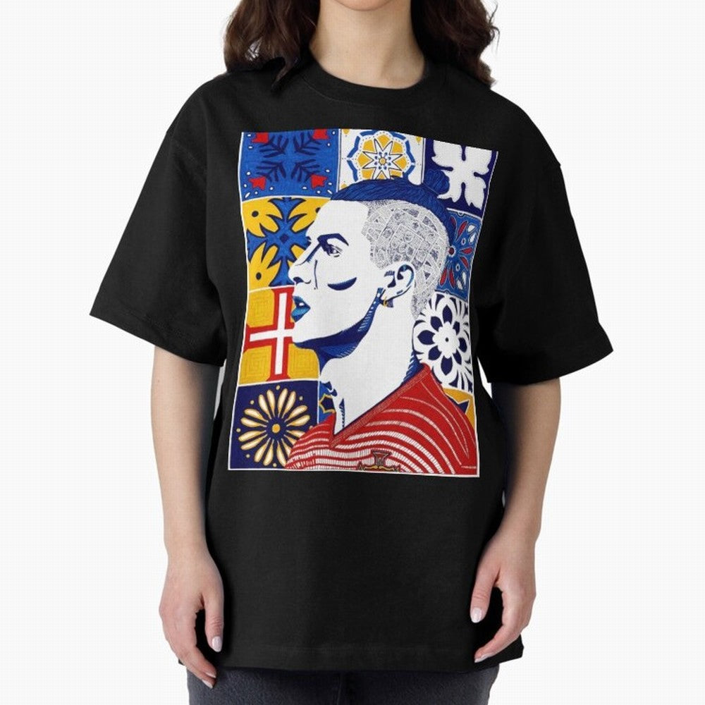 Cristiano Ronaldo Cristiano Ronaldo Azulejos Oversized T-Shirt Celebrate Golden Goal Energy in Global Football Passion for FIFA World Cup 2026, Celebrating CR7 and Messi, Portugal, Soccer Culture, Superstar Moments, National Team Dreams and