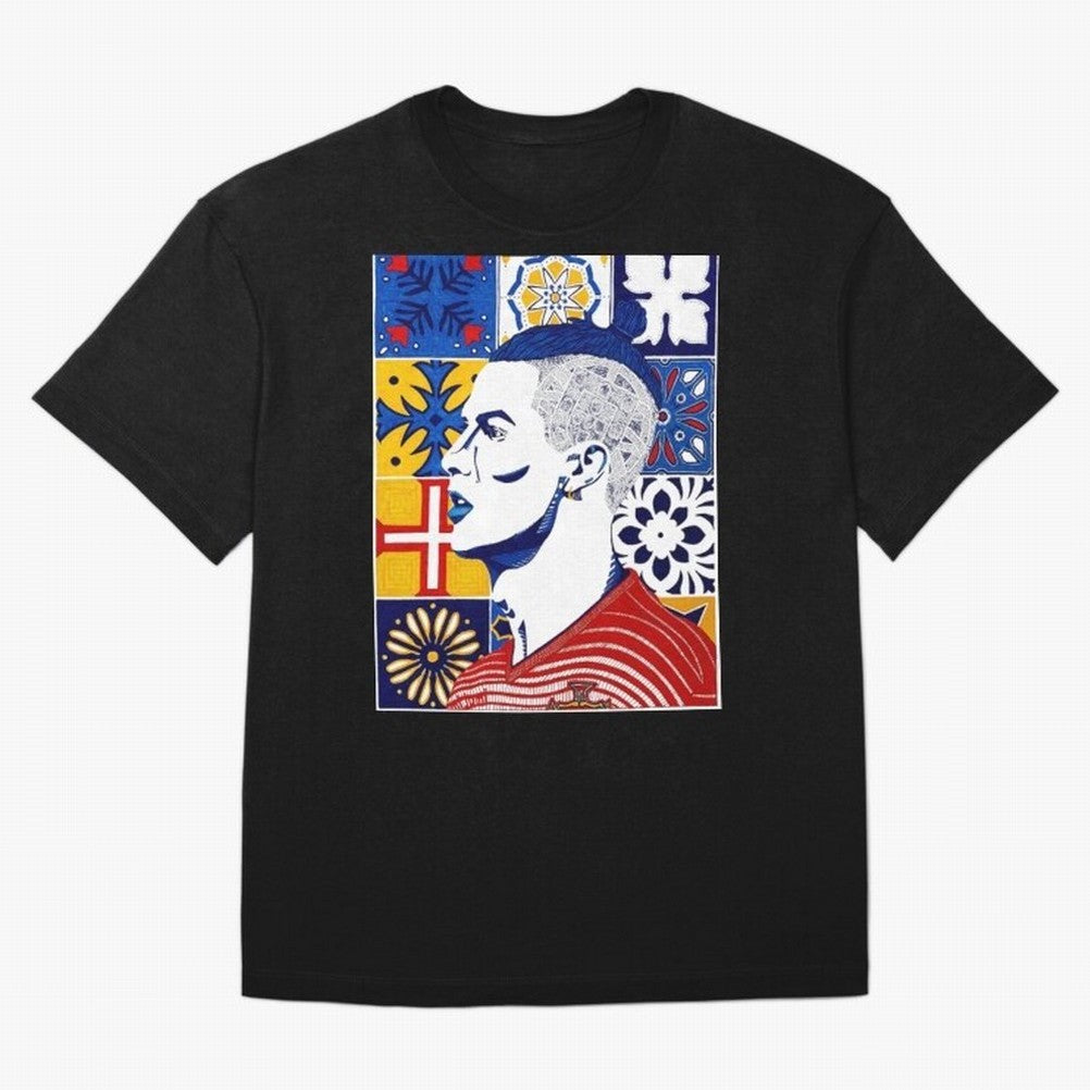 Cristiano Ronaldo Cristiano Ronaldo Azulejos Oversized T-Shirt Celebrate Golden Goal Energy in Global Football Passion for FIFA World Cup 2026, Celebrating CR7 and Messi, Portugal, Soccer Culture, Superstar Moments, National Team Dreams and
