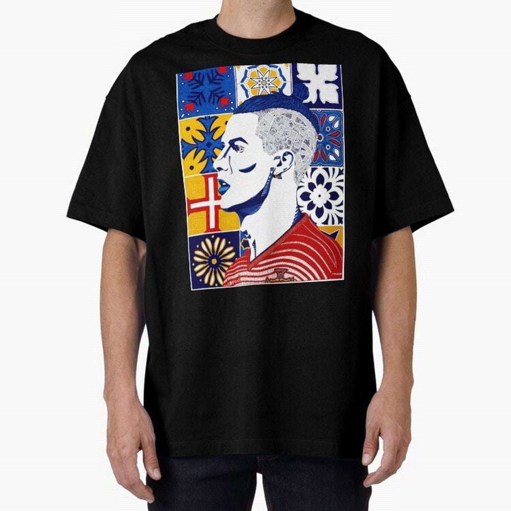 Cristiano Ronaldo Cristiano Ronaldo Azulejos Oversized T-Shirt Celebrate Golden Goal Energy in Global Football Passion for FIFA World Cup 2026, Celebrating CR7 and Messi, Portugal, Soccer Culture, Superstar Moments, National Team Dreams and