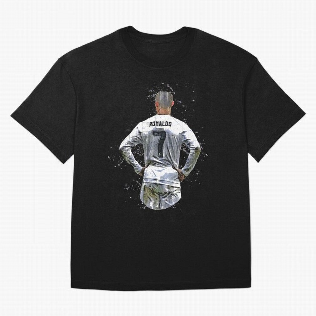 Cristiano Ronaldo Cristiano Ronaldo cr7 Oversized T-Shirt Celebrate Soccer Greatness during FIFA World Cup 2026 Group Stage Spirit, Built around Brazil, Portugal and Argentina, Messi, CR7 and Mbappe, Football History, Final Match Energy, Crowd