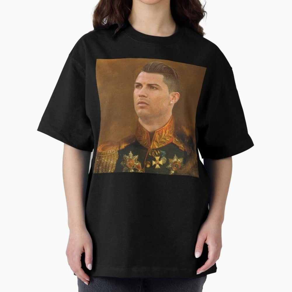 cristiano ronaldo - replaceface Oversized T-Shirt Share the Excitement of Global Football Passion for FIFA World Cup 2026 Group Stage, with Haaland and Mbappe, Spain and Netherlands, Champion Mindset, Group Stage Buzz, Knockout Tension and