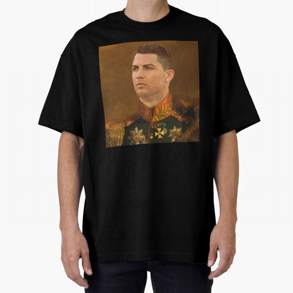 cristiano ronaldo - replaceface Oversized T-Shirt Share the Excitement of Global Football Passion for FIFA World Cup 2026 Group Stage, with Haaland and Mbappe, Spain and Netherlands, Champion Mindset, Group Stage Buzz, Knockout Tension and