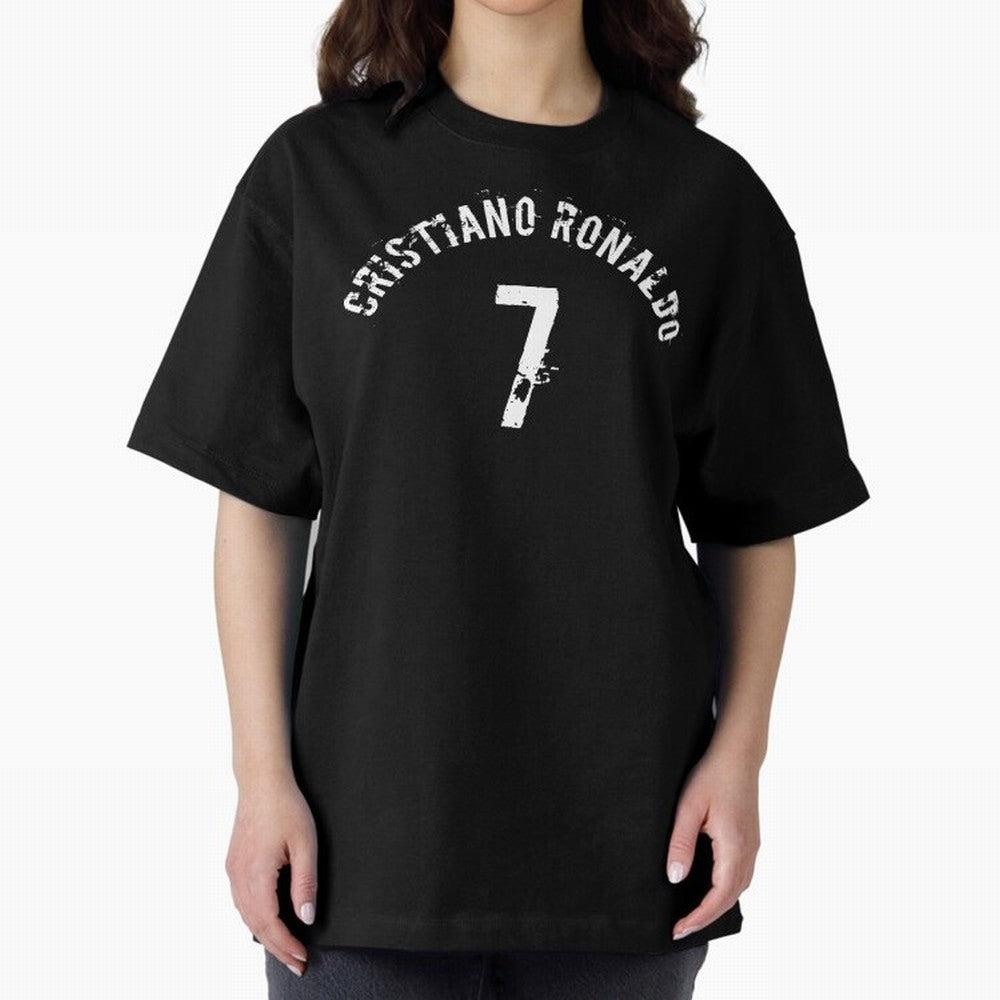Cristiano Ronaldo 7 Oversized T-Shirt Join the Countdown to FIFA World Cup 2026 for Fans of Neymar, Haaland and Cristiano Ronaldo and Portugal, Spain and Germany, Bringing Classic Soccer Heritage, Championship Pressure, Fan Loyalty and