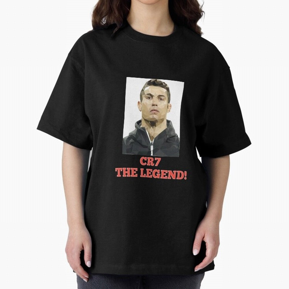 Cristiano Ronaldo Fantasy CR7 T Shirt Oversized T-Shirt Represent Football Lovers during FIFA World Cup 2026 Group Stage for Fans of Messi, CR7 and Mbappe and Portugal, Bringing Vintage Soccer Flavor, Modern Football Stars, National Flags and Final