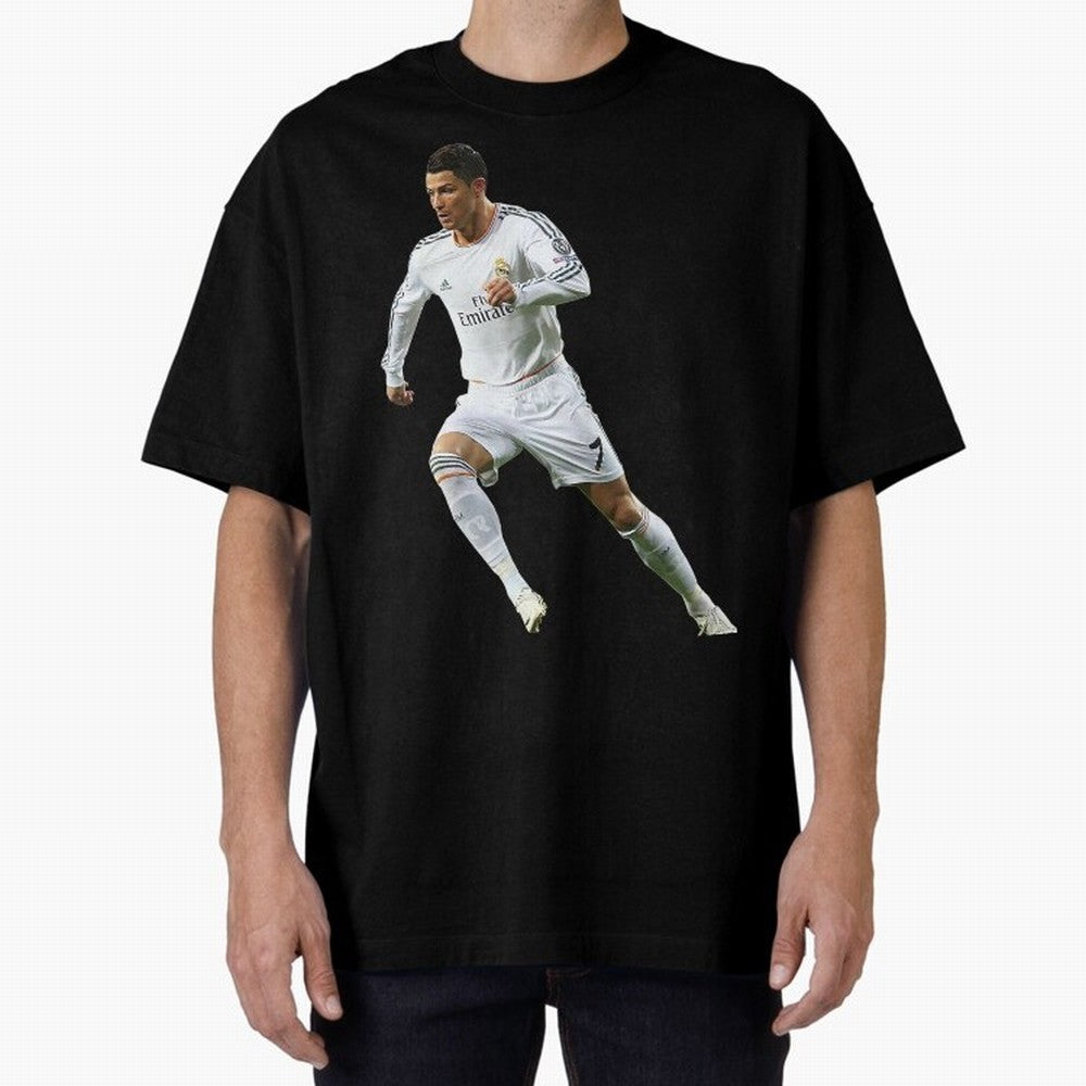 Cristiano Ronaldo Oversized T-Shirt Back Your Heroes with FIFA World Cup 2026 Group Stage Highlighting Messi, CR7 and Mbappe, England Energy, Supporter Pride, Iconic Celebrations, Legendary Names and Global Match Day Energy; Ideal for Fans Who