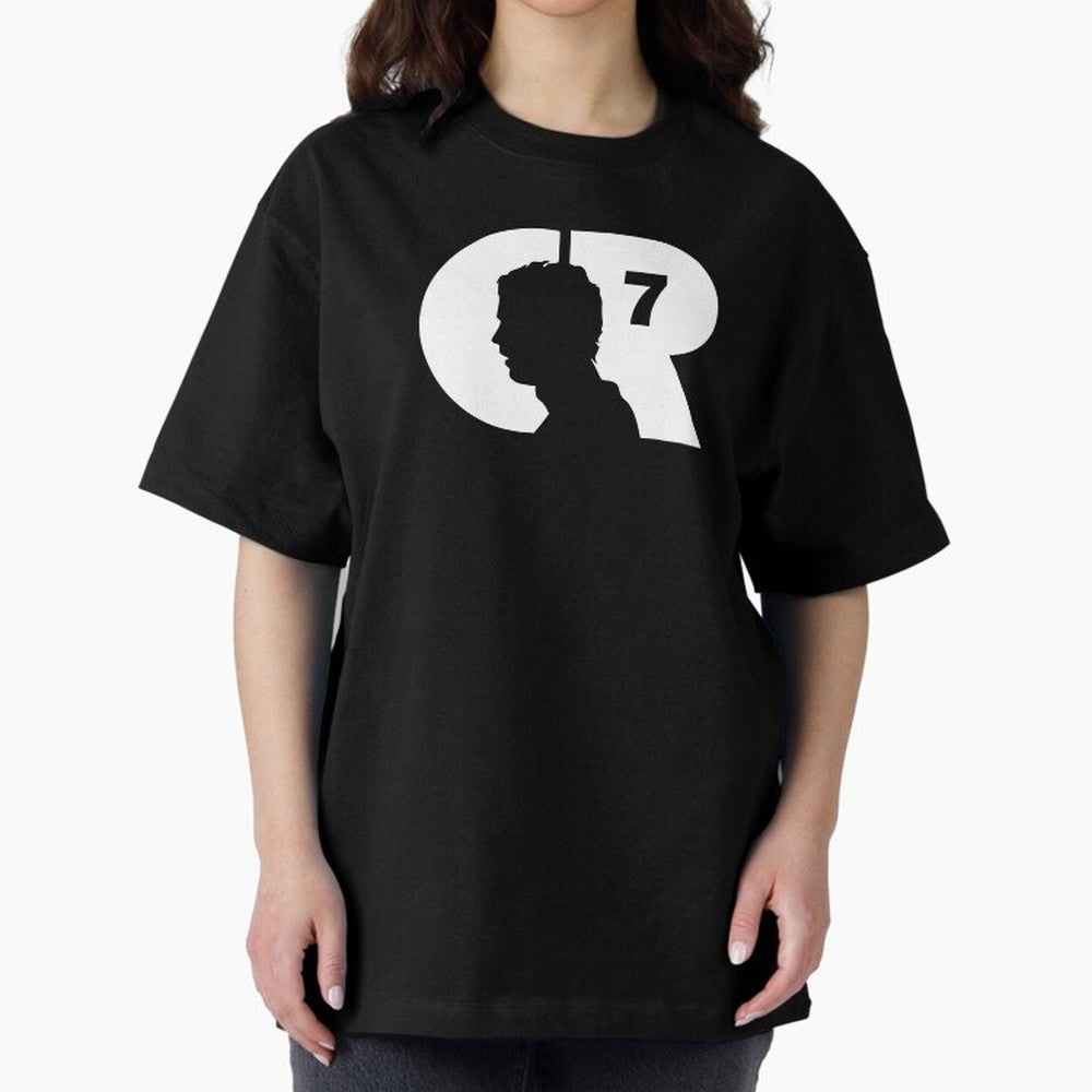 Cr7 Cristiano Ronaldo 7 Oversized T-Shirt Show Passion for the Stars of Match Day Hype around FIFA World Cup 2026 Group Stage, Mbappe, Brazil, Portugal and Argentina, Sports Nostalgia, International Competition, Famous Players and Unforgettable