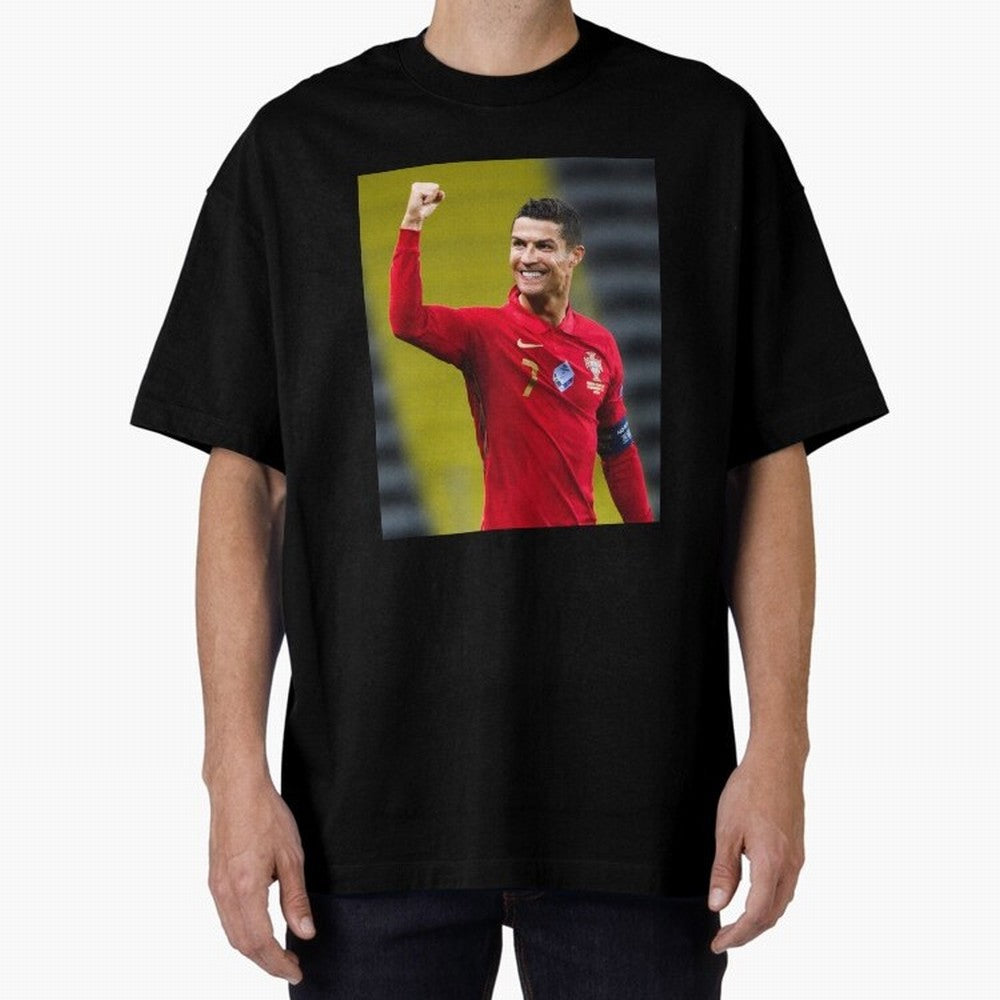 Cr7 | Cristiano Ronaldo | Portugal Oversized T-Shirt Remember Iconic Moments from FIFA World Cup 2026 for Fans of Haaland and Mbappe and Spain, Bringing Classic Soccer Heritage, Championship Pressure, Fan Loyalty and International Pride; Great for