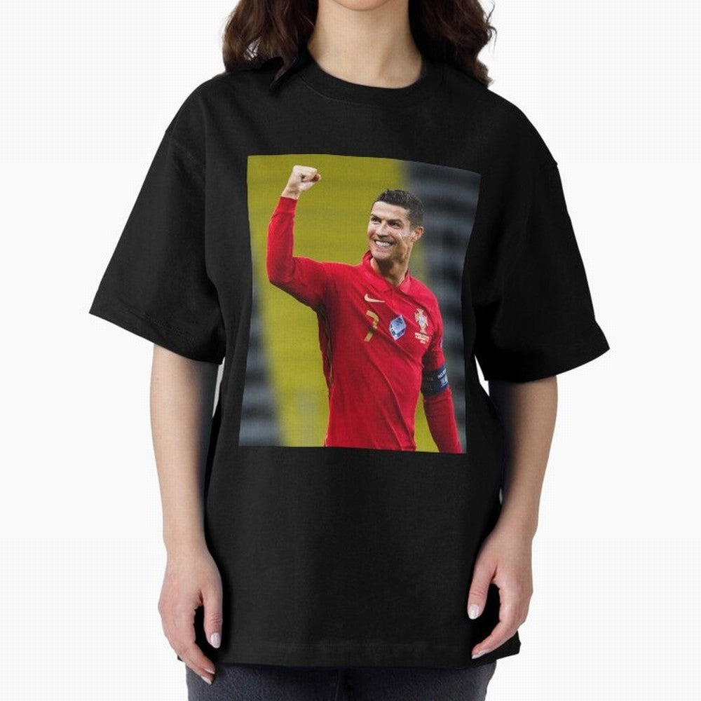 Cr7 | Cristiano Ronaldo | Portugal Oversized T-Shirt Remember Iconic Moments from FIFA World Cup 2026 for Fans of Haaland and Mbappe and Spain, Bringing Classic Soccer Heritage, Championship Pressure, Fan Loyalty and International Pride; Great for