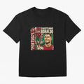 Ronaldo Portugal Vintage Oversized T-Shirt Support Your Favorite Stars during Global Football Passion for FIFA World Cup 2026, Centered on Mbappe, Brazil, Portugal and Argentina, Global Supporter Spirit, Legendary Goals, National Colors and