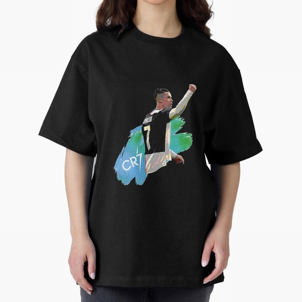 Cristiano Ronaldo Oversized T-Shirt Experience the Global Stage of FIFA World Cup 2026 USA Canada Mexico for Fans of Messi, Neymar and Mbappe and France and Portugal, Bringing Stadium Chants, National Pride, Trophy Dreams and Unforgettable Football