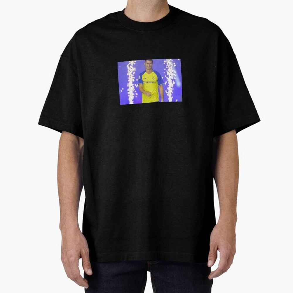 CRISTIANO RONALDO AL NASSR Oversized T-Shirt Keep Football History Alive during FIFA World Cup 2026 USA Canada Mexico Connected to CR7, Argentina, France and Brazil Energy, Football History, Final Match Energy, Crowd Noise and Once in a Lifetime