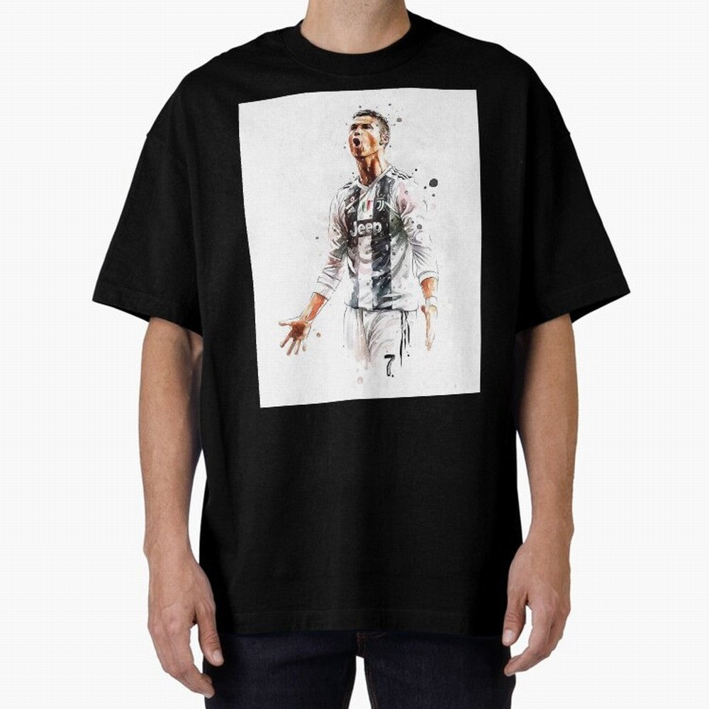 Cristiano Ronaldo Oversized T-Shirt Celebrate the Road through FIFA World Cup 2026 Group Stage Spirit, Made for England and Germany, Messi, Soccer Culture, Superstar Moments, National Team Dreams and Competitive Fire; Ideal for Fans Who Follow