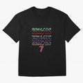 WITH CR7 RONALDO - ALL CAREER Oversized T-Shirt Fuel the Hype around FIFA World Cup 2026 for Fans of CR7 and Portugal, Spain and Germany, Bringing Match Day Excitement, Supporter Culture, Golden Goals and Global Football Passion; Ideal for