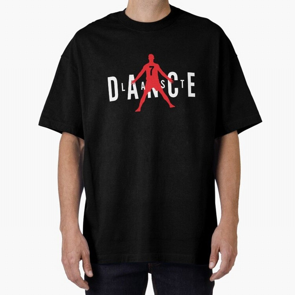 The Last Dance CR7 Oversized T-Shirt Fuel FIFA World Cup 2026 Spirit, with Netherlands, Haaland and Mbappe, Supporter Pride, Iconic Celebrations, Legendary Names and Global Match Day Energy; Ideal for Football Dads, Football Moms, Friends,
