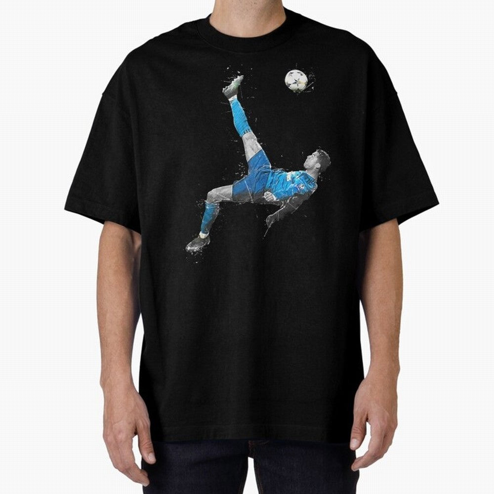 Cristiano Ronaldo Oversized T-Shirt Bring Legendary Rivalry Energy to Global Football Passion for FIFA World Cup 2026 Group Stage, Connected to Neymar, Haaland and Cristiano Ronaldo, Brazil, Portugal and Argentina, Match Day Excitement, Supporter