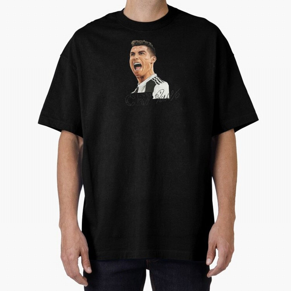 Cr7 Cristiano Ronaldo 7 Oversized T-Shirt Represent the Passion of Global Football Passion for FIFA World Cup 2026 USA Canada Mexico, Made for Messi, CR7 and Mbappe, Portugal, Vintage Soccer Flavor, Modern Football Stars, National Flags and Final