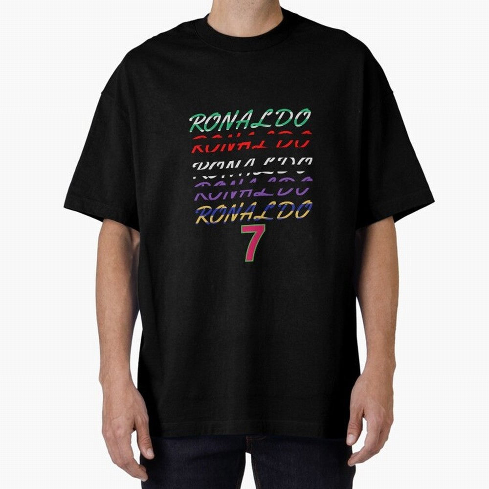 LOVE CR7 RONALDO - ALL CAREER Oversized T-Shirt Celebrate Every Goal in FIFA World Cup 2026 USA Canada Mexico Spirit, Capturing Spain and Netherlands, Neymar, Game Day Rituals, Football Legends, Country Pride and the Road to the Final; Ideal for