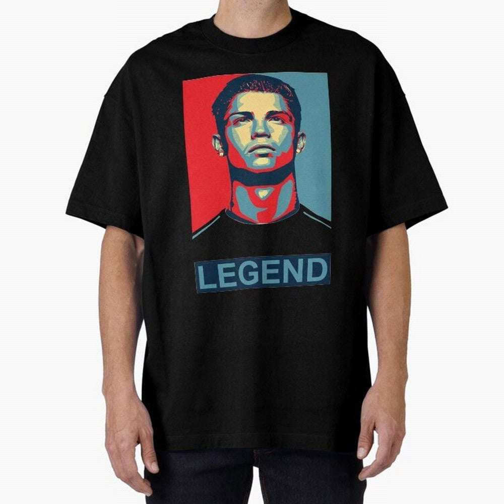 cristiano ronaldo legend Oversized T-Shirt Celebrate National Team Dreams in the FIFA World Cup 2026 USA Canada Mexico Journey through CR7 Highlights, Germany Pride, Football History, Final Match Energy, Crowd Noise and Once in a Lifetime Moments;