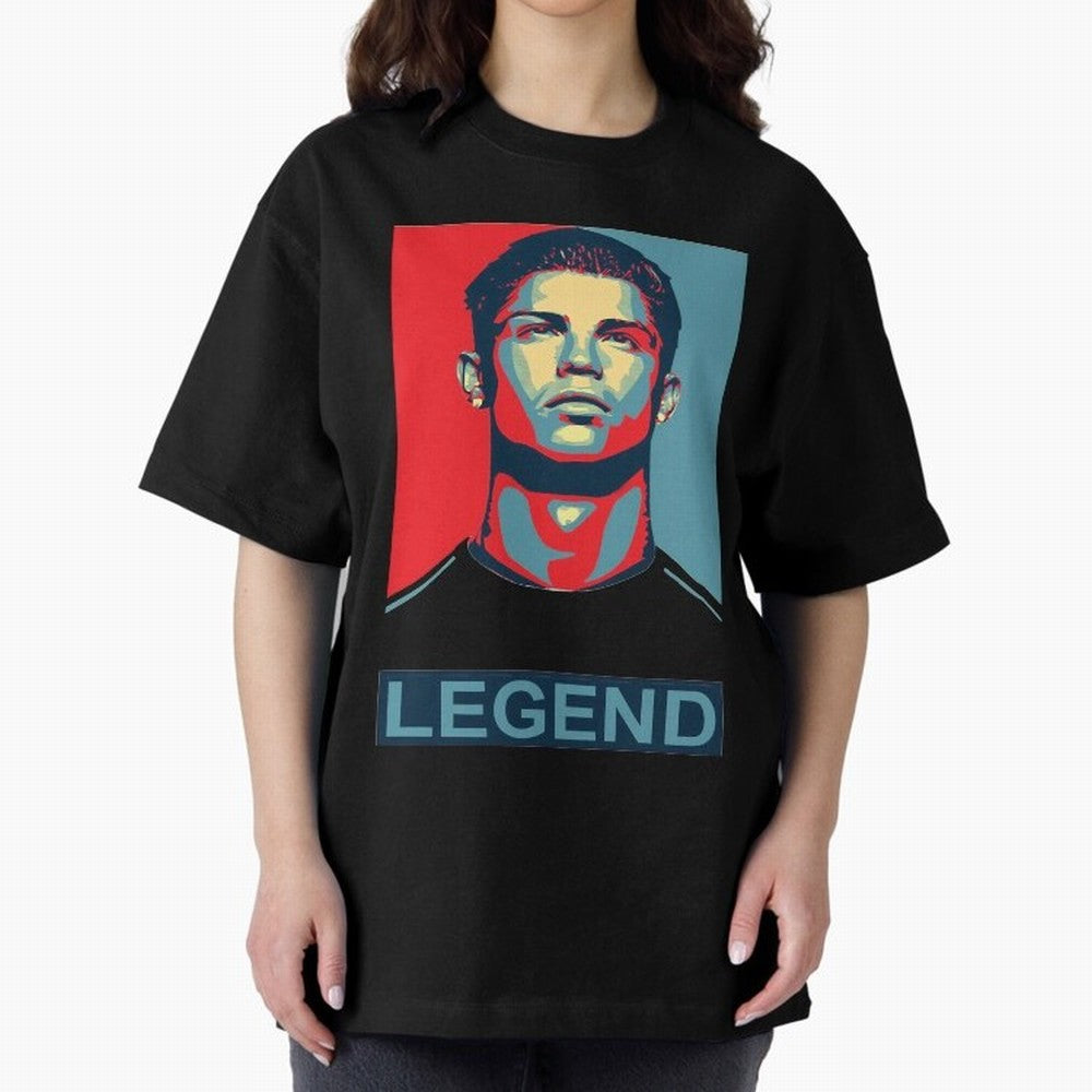 cristiano ronaldo legend Oversized T-Shirt Celebrate National Team Dreams in the FIFA World Cup 2026 USA Canada Mexico Journey through CR7 Highlights, Germany Pride, Football History, Final Match Energy, Crowd Noise and Once in a Lifetime Moments;