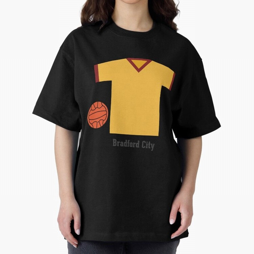 Bradford City Oversized T-Shirt Upgrade FIFA World Cup 2026 for Fans of Haaland and Mbappe and Brazil, Bringing Stadium Chants, National Pride, Trophy Dreams and Unforgettable Football Memories; Ideal for Fans Who Follow Messi, Cristiano Ronaldo,
