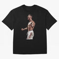 Cristiano Ronaldo - Celebration - CR7 - Black Oversized T-Shirt Bring Bold Fan Energy to Match Day Hype around FIFA World Cup 2026 Group Stage, Messi, Netherlands, Global Supporter Spirit, Legendary Goals, National Colors and Tournament