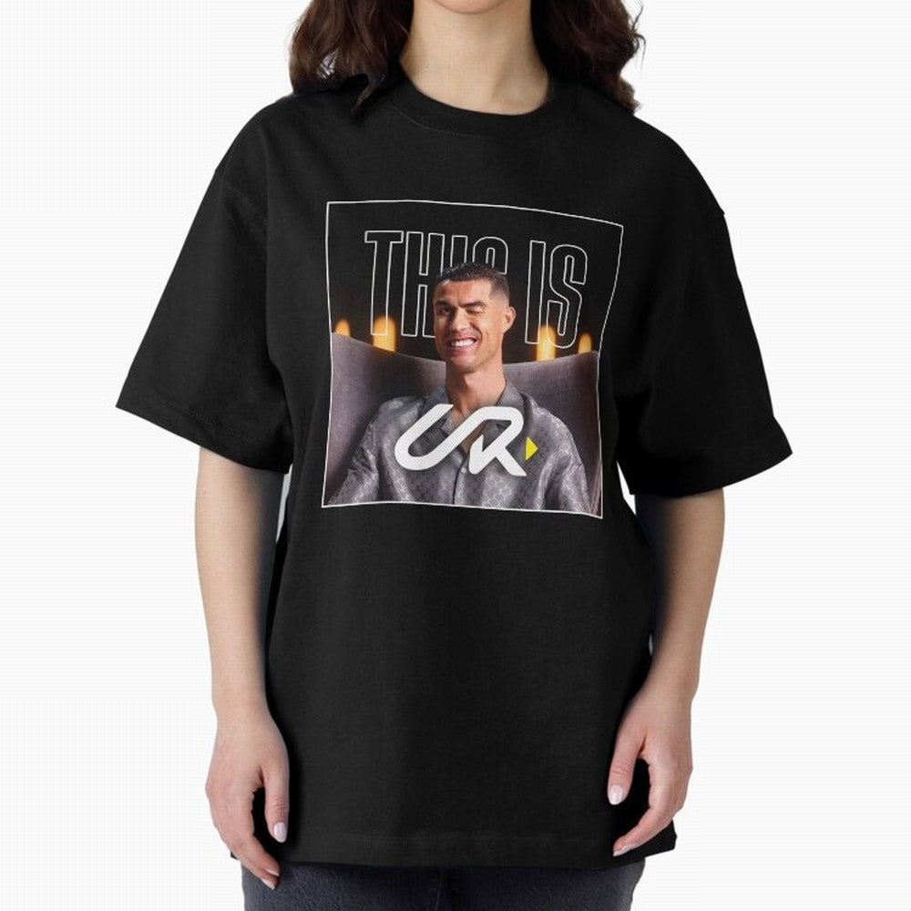 UR Cristiano Yt Oversized T-Shirt Back Your Heroes with Match Day Hype around FIFA World Cup 2026 USA Canada Mexico, Mbappe, Portugal, Spain and Germany, Global Supporter Spirit, Legendary Goals, National Colors and Tournament Celebration; Great