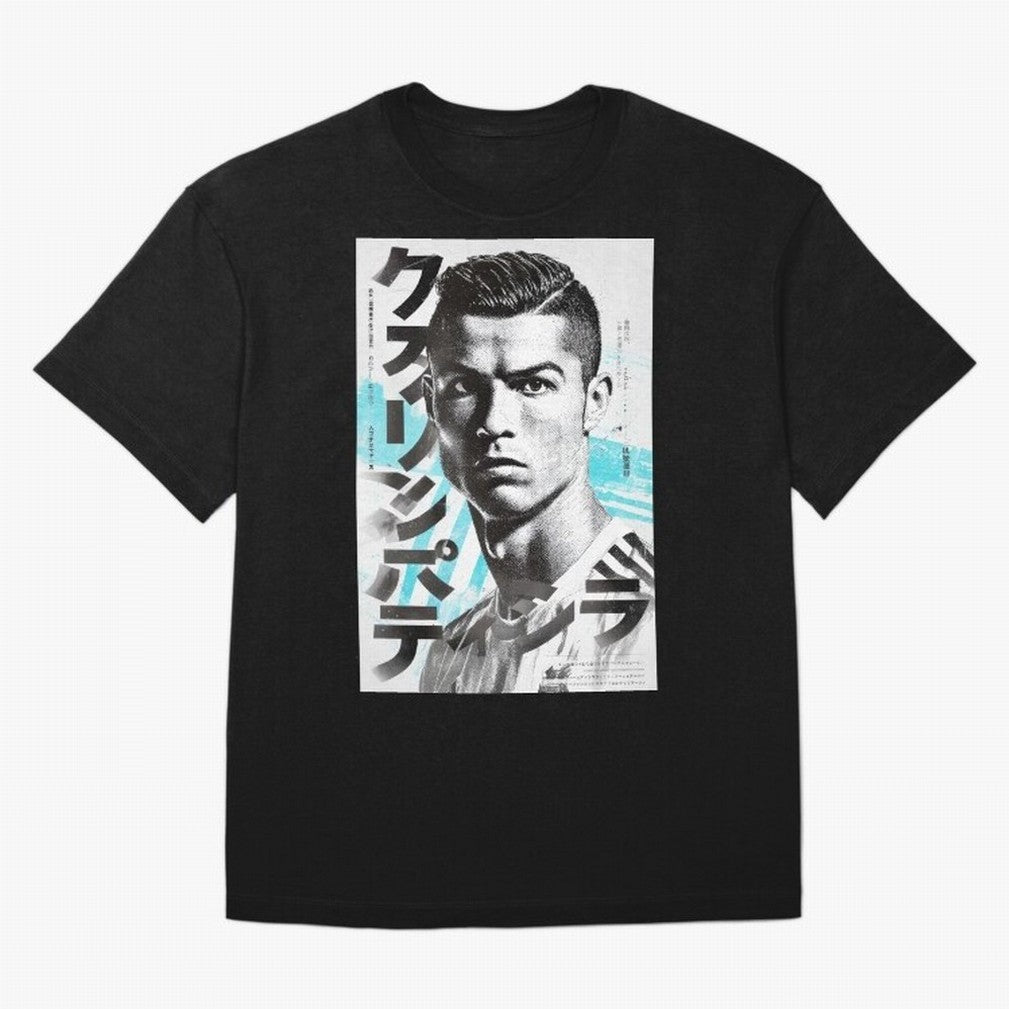 Cristiano Japanese Poster Oversized T-Shirt Make Memories around FIFA World Cup 2026 USA Canada Mexico for Fans of CR7 and Messi and Argentina and Brazil, Bringing Football History, Final Match Energy, Crowd Noise and Once in a Lifetime Moments;