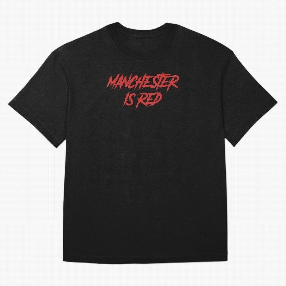 Manchester Is Red Oversized T-Shirt Treasure FIFA World Cup 2026 USA Canada Mexico Spirit, Centered on England, Messi, Champion Mindset, Group Stage Buzz, Knockout Tension and Passionate Fan Culture; Ideal for Fans Who Follow Messi, Cristiano