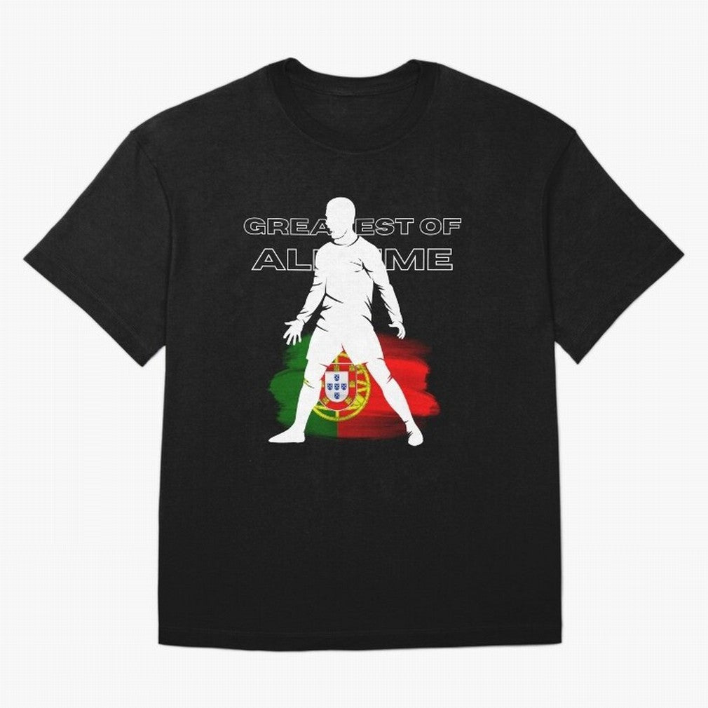 Cristiano Ronaldo Portugal Greatest Of All Time Oversized T-Shirt Celebrate Global Football Passion for FIFA World Cup 2026 USA Canada Mexico, Centered on CR7, Brazil, Portugal and Argentina, Game Day Rituals, Football Legends, Country Pride and
