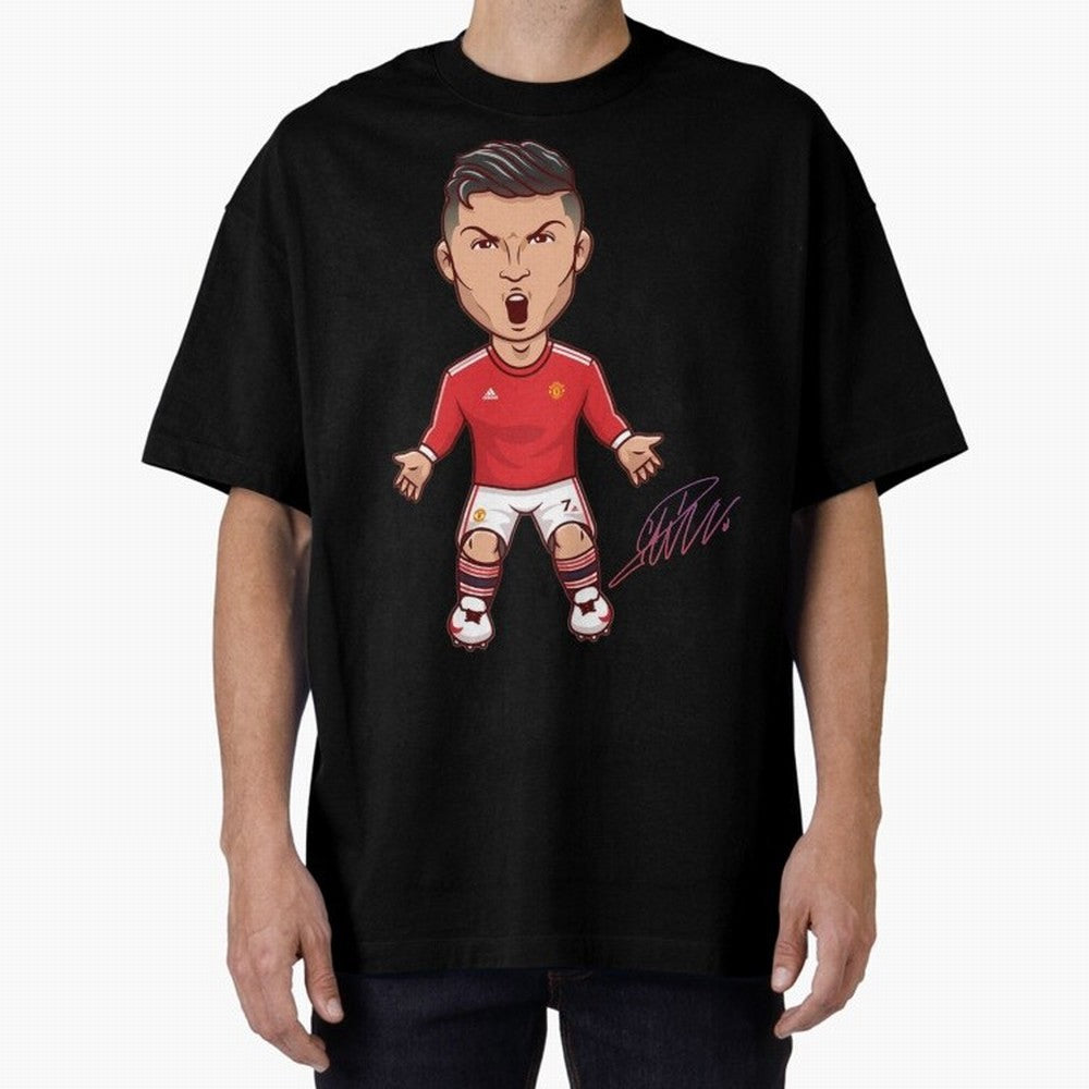 Cristiano Ronaldo CR7 Signature Oversized T-Shirt Feel the Roar of FIFA World Cup 2026 USA Canada Mexico Spirit, Connected to England, France and Netherlands, Cristiano Ronaldo, Match Day Excitement, Supporter Culture, Golden Goals and Global